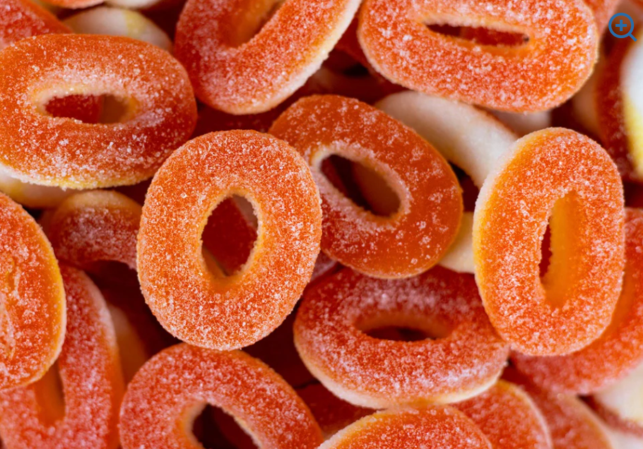 Peach Rings 100g