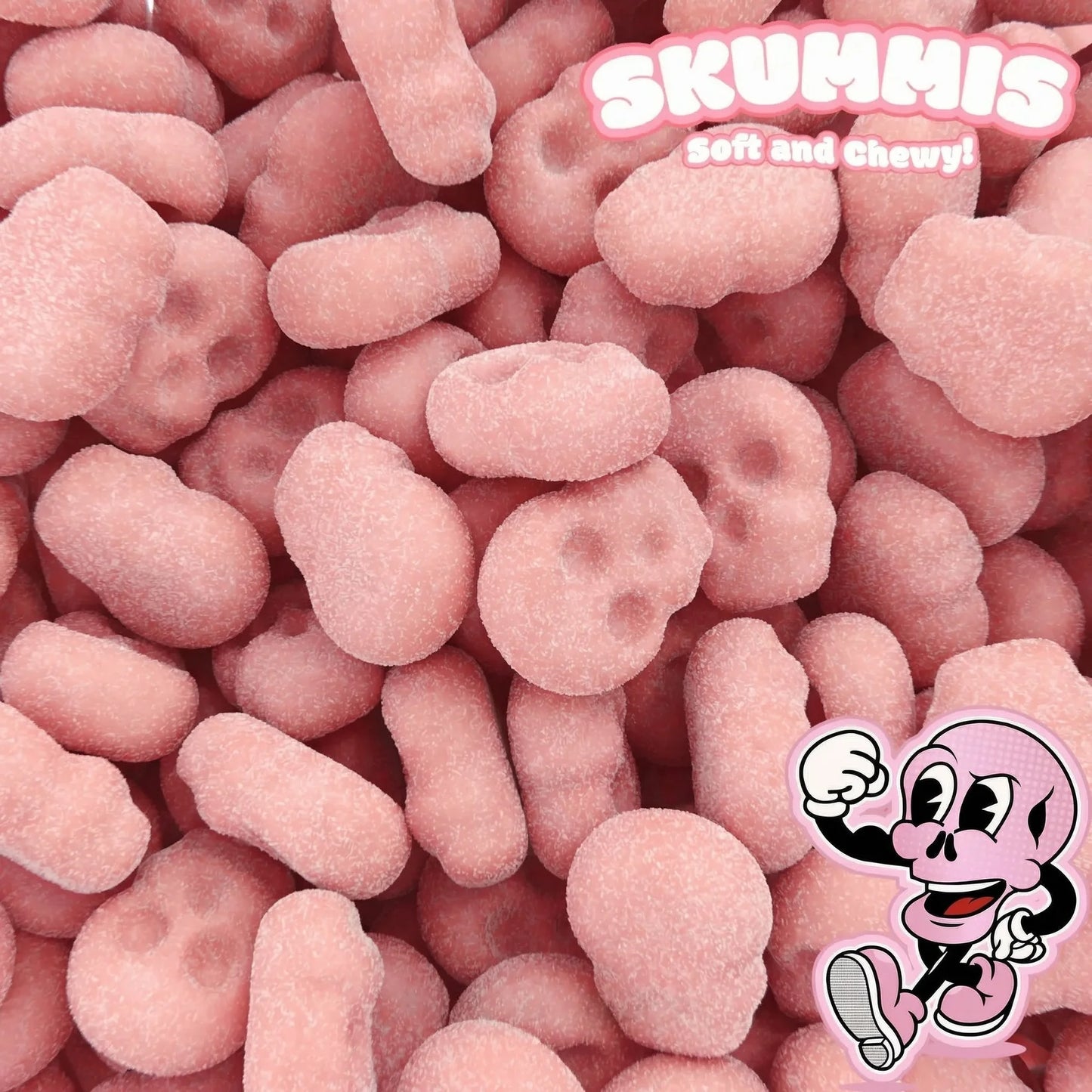 Mini Skull Strawberry 100g