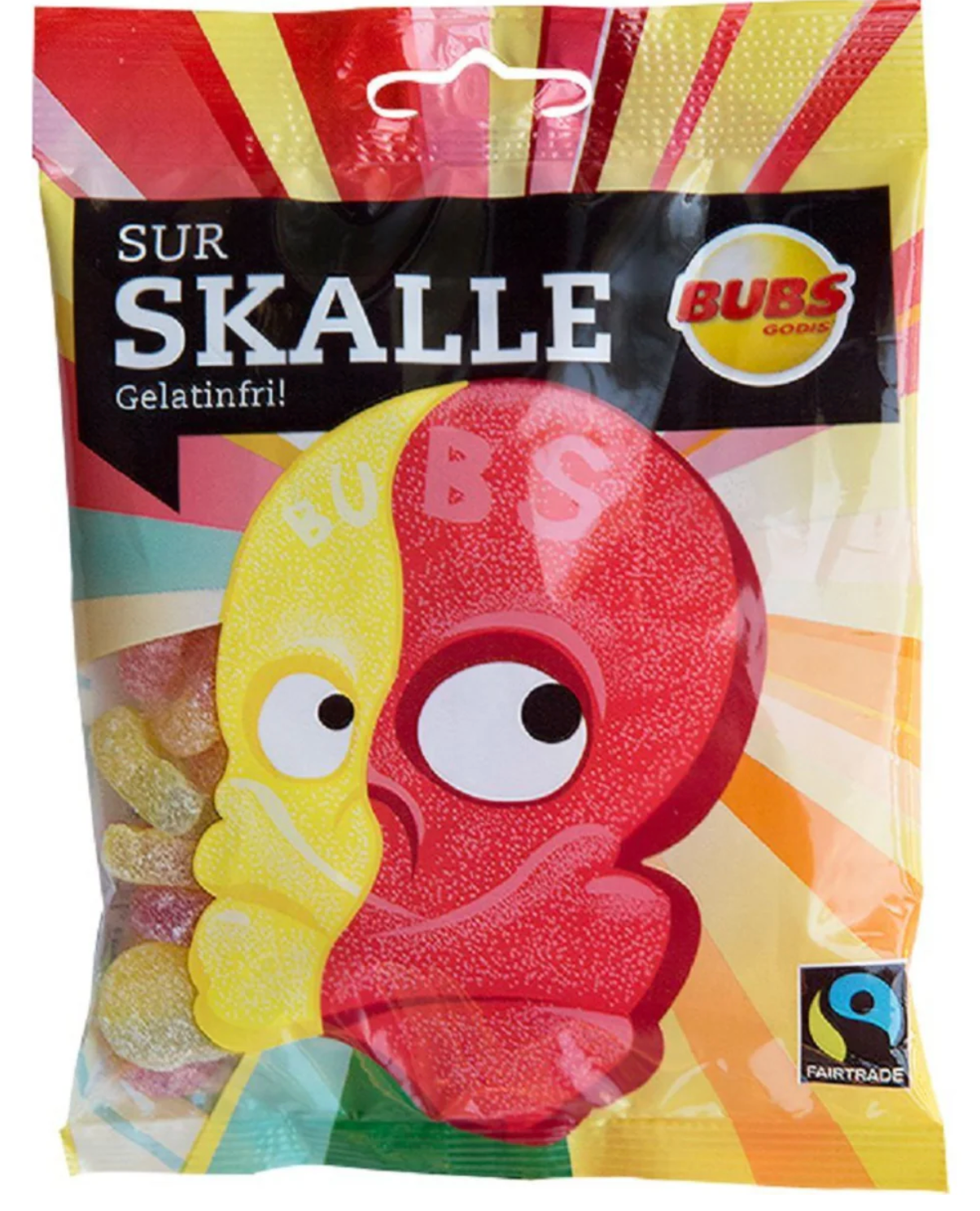 BUBS Sour Skulls Candy Bag 90g